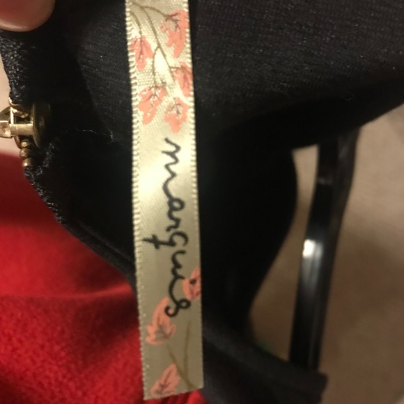 Navy Blue, White, and Gold Detail Sailor Dress - Picture 4 of 4